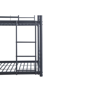 Letto a castello in metallo 90x200 cm SAMMY, colore grigio scuro