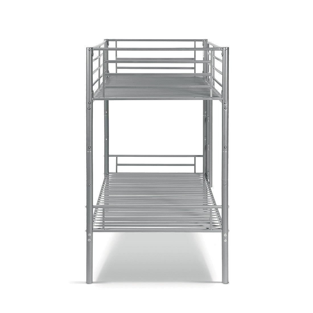 Letto a castello in metallo 90x200 cm SAMMY, colore grigio