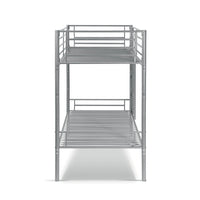 Letto a castello in metallo 90x200 cm SAMMY, colore grigio