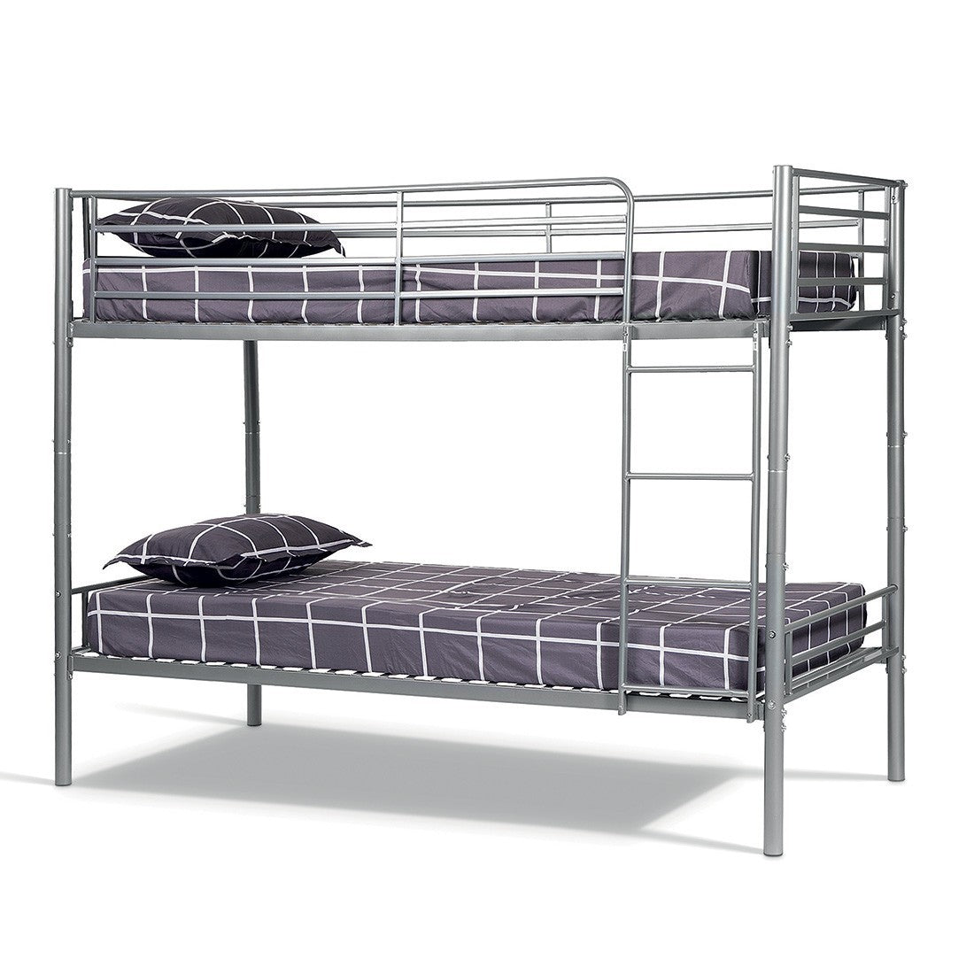 Letto a castello in metallo 90x200 cm SAMMY, colore grigio