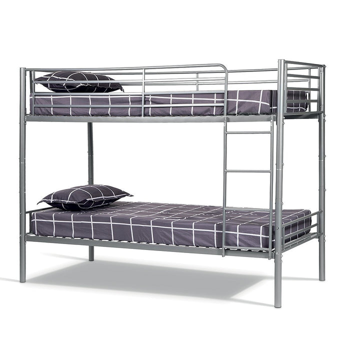 Letto a castello in metallo 90x200 cm SAMMY, colore grigio