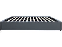 Letto matrimoniale in PVC "Ava" con contenitore - 160 x 200 cm - Grigio