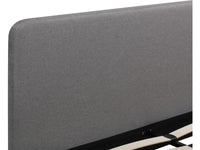 Letto matrimoniale in tessuto "Louise" 160 x 200 cm - Grigio