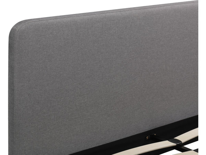 Letto matrimoniale in tessuto "Louise" 160 x 200 cm - Grigio