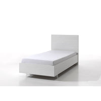 Letto per bambini robusto 90x200 colore bianco effetto legno collezione OLGA