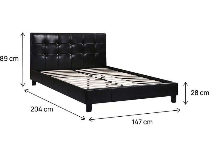 Letto JULIA - 140 x 190 cm - Nero