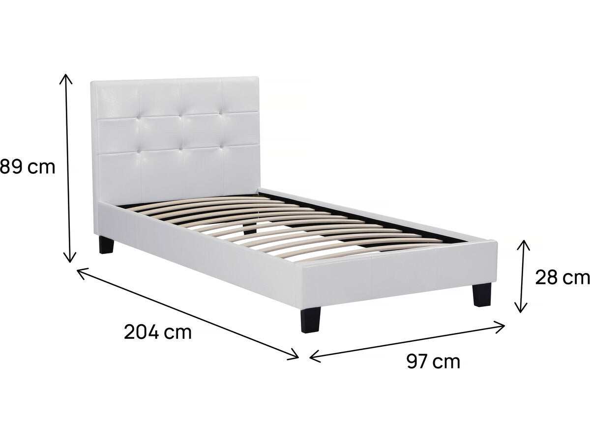 Letto JULIA Bianco - 90 x 190 cm