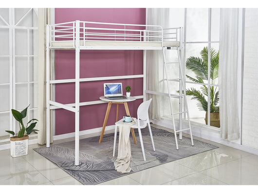 Letto a soppalco "Alora" - 90 x 190 cm - Bianco