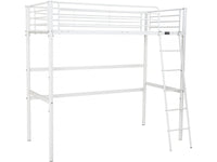 Letto a soppalco "Alora" - 90 x 190 cm - Bianco