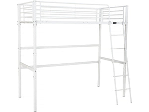 Letto a soppalco "Alora" - 90 x 190 cm - Bianco