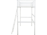 Letto a soppalco "Alora" - 90 x 190 cm - Bianco