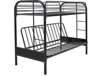 Letto a castello POLO - Metallo - Nero