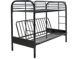 Letto a castello POLO - Metallo - Nero