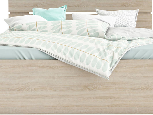 Letto "Michigan" - 160 x 200 cm -  rovere spazzolato