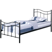 Letto ODETTE – 90x190 cm – Struttura in metallo – Rete inclusa – Stile autentico