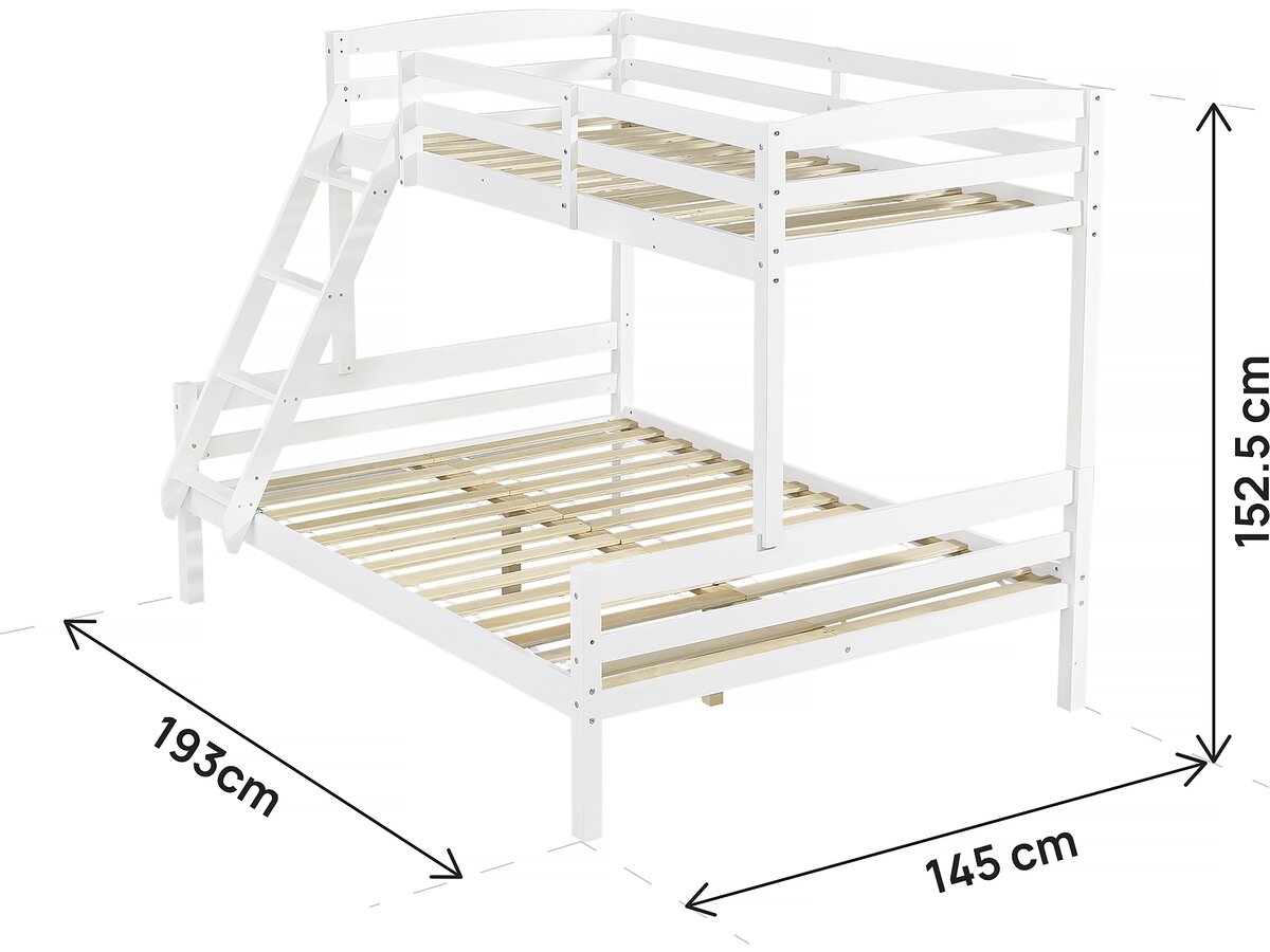 Letto a castello per bambini "Léa" - Bianco