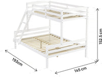 Letto a castello per bambini "Léa" - Bianco