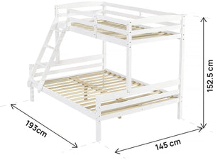 Letto a castello per bambini "Léa" - Bianco