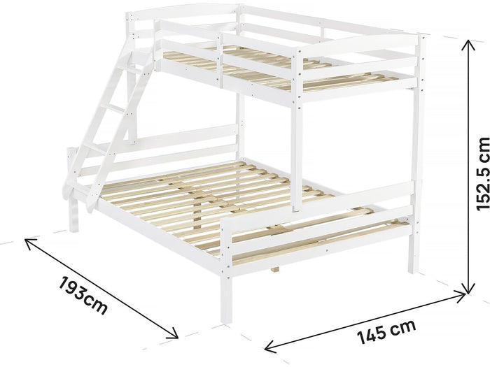 Letto a castello per bambini "Léa" - Bianco