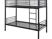 Letto a castello ADAM - Metallo - Nero