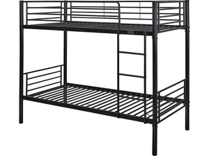 Letto a castello ADAM - Metallo - Nero