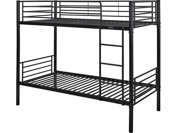 Letto a castello ADAM - Metallo - Nero