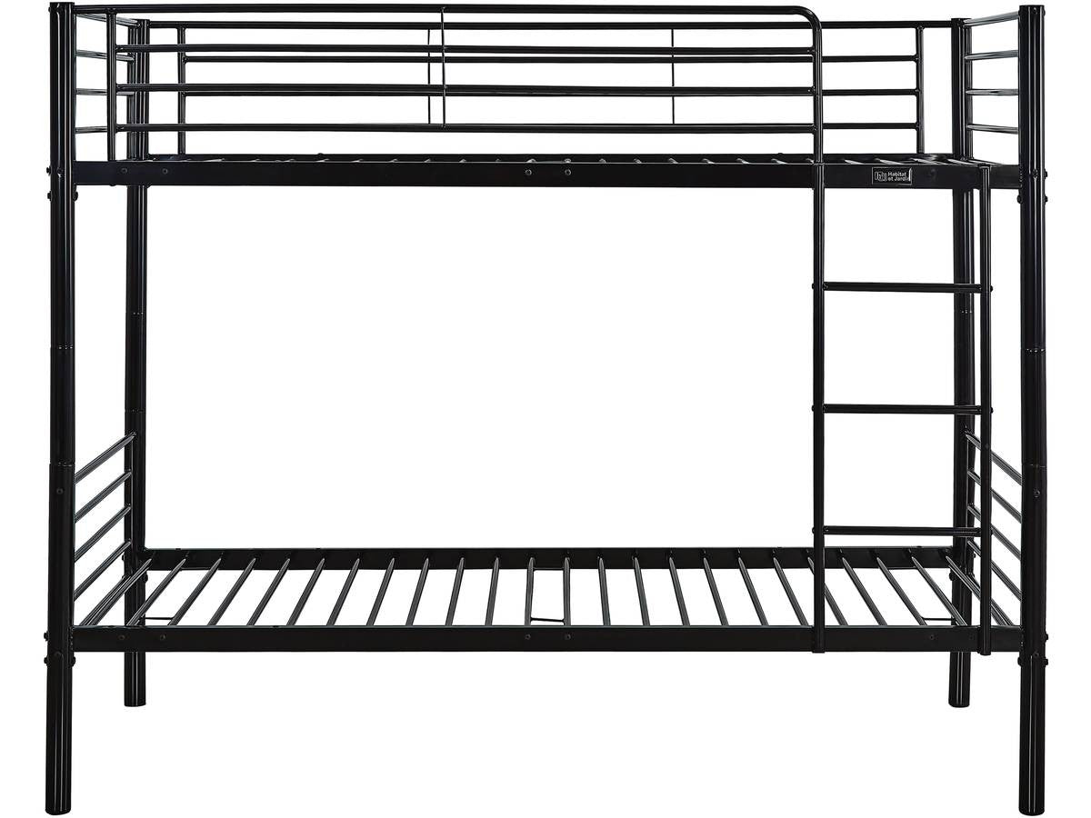 Letto a castello ADAM - Metallo - Nero