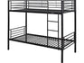 Letto a castello ADAM - Metallo - Nero