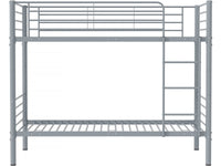 Letto a castello "ADAM" -  90 x 190 cm - Metallo - Grigio