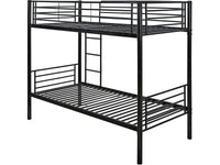 Letto a castello ADAM - Metallo - Nero