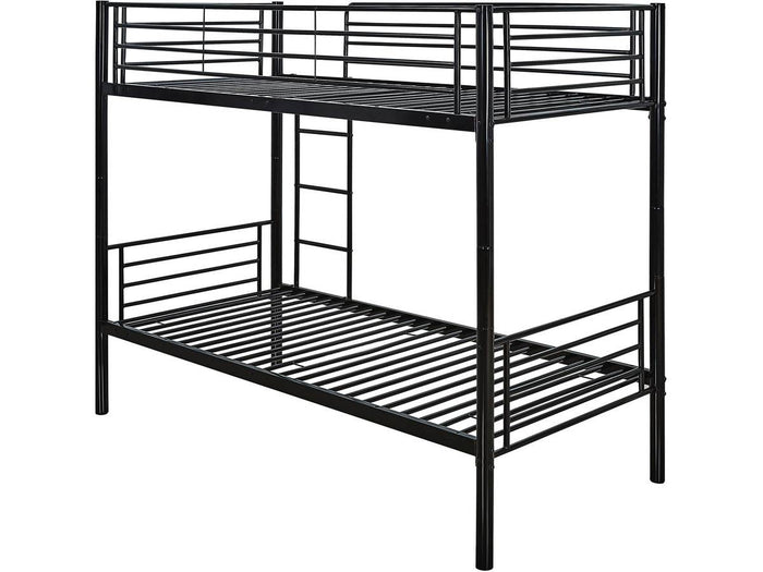 Letto a castello ADAM - Metallo - Nero