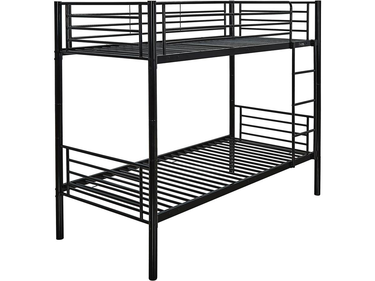 Letto a castello ADAM - Metallo - Nero