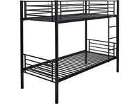 Letto a castello ADAM - Metallo - Nero