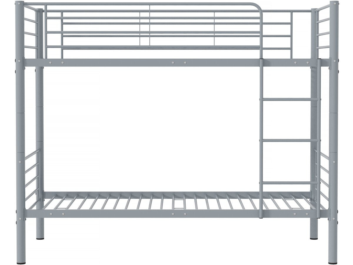Letto a castello "ADAM" -  90 x 190 cm - Metallo - Grigio