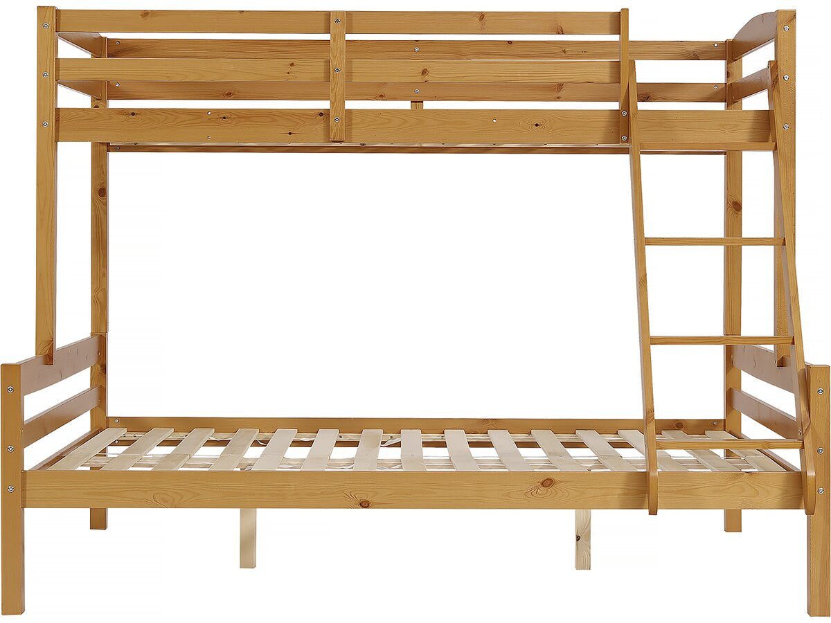 Letto a castello in legno "Léa" - 140/90 x 190 cm - Marrone