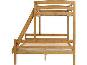 Letto a castello in legno "Léa" - 140/90 x 190 cm - Marrone