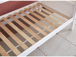 Letto a castello per bambini "Gabriel" - Legno - Bianco - 90 x 190 cm