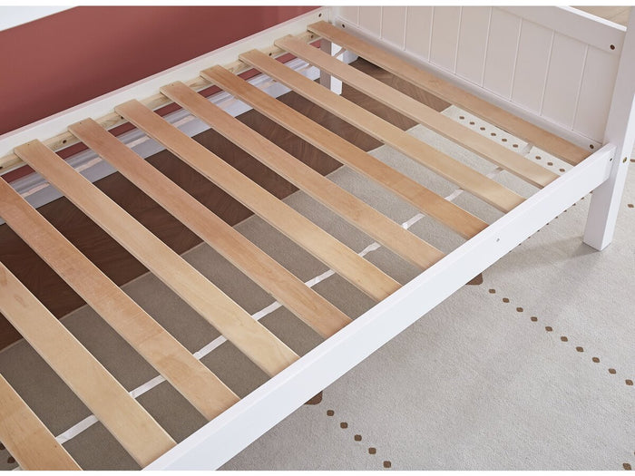 Letto a castello per bambini "Gabriel" - Legno - Bianco - 90 x 190 cm