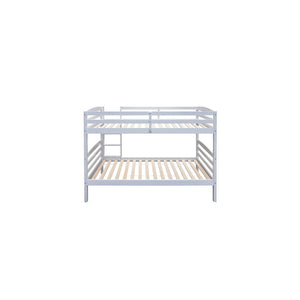 Letto a castello trasformabile 90x200 cm BOY – Legno massiccio – Bianco – Rete inclusa