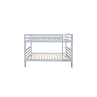 Letto a castello trasformabile 90x200 cm BOY – Legno massiccio – Bianco – Rete inclusa