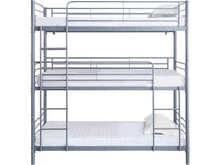 Letto a castello triplo in metallo "Havin" - 90 x 190 cm - Bianco