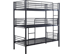 Letto a castello triplo in metallo "Havin" - 90 x 190 cm - Bianco