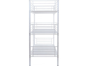 Letto a castello triplo in metallo "Havin" - 90 x 190 cm - Bianco