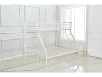 Letto a castello "LEO" - Bianco - Metallo