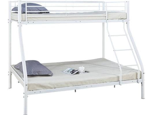 Letto a castello "LEO" - Bianco - Metallo