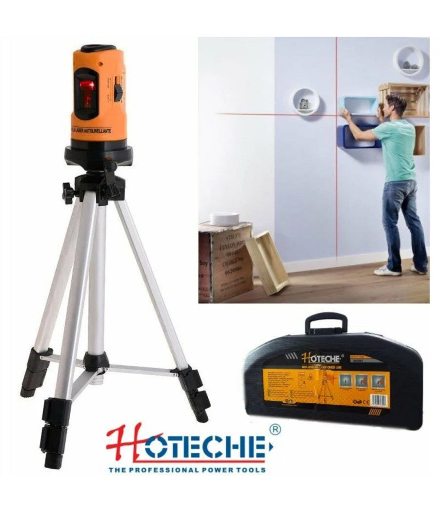 Livella Laser Auto Livellante A 10 Mt Con Treppiede E Valigetta Professionale         