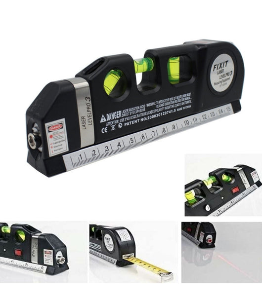 Livella Laser Di Precisione Metro Level Pro 4 In 1 Fai Da Te Elettronica 250 Cm         