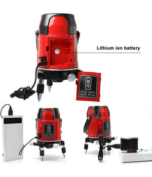 Livella Laser Tracciatore Autolivellante 360Âº Rotazione Bolla Digitale 2 Linee         