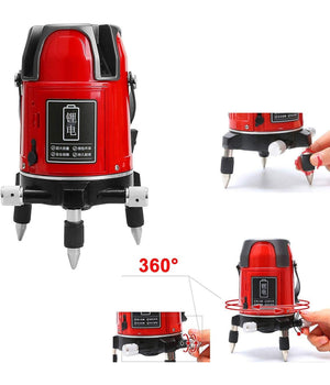 Livella Laser Tracciatore Autolivellante 360Âº Rotazione Bolla Digitale 2 Linee         