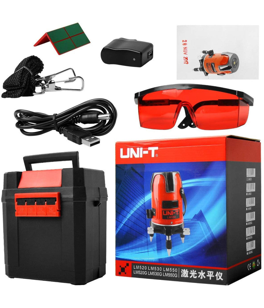 Livella Laser Tracciatore Autolivellante 360Âº Rotazione Bolla Digitale 2 Linee         